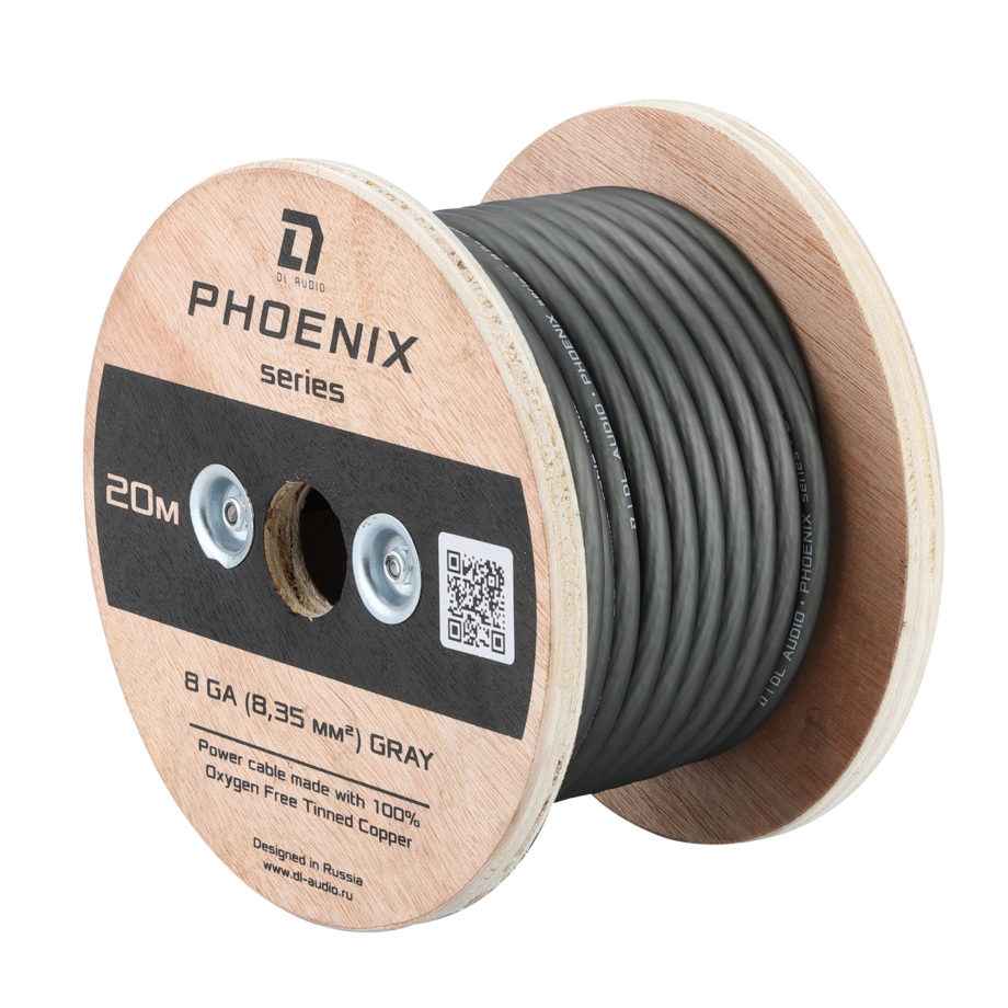 DL Audio Phoenix Power Cable 8 Ga Gray силовой кабель