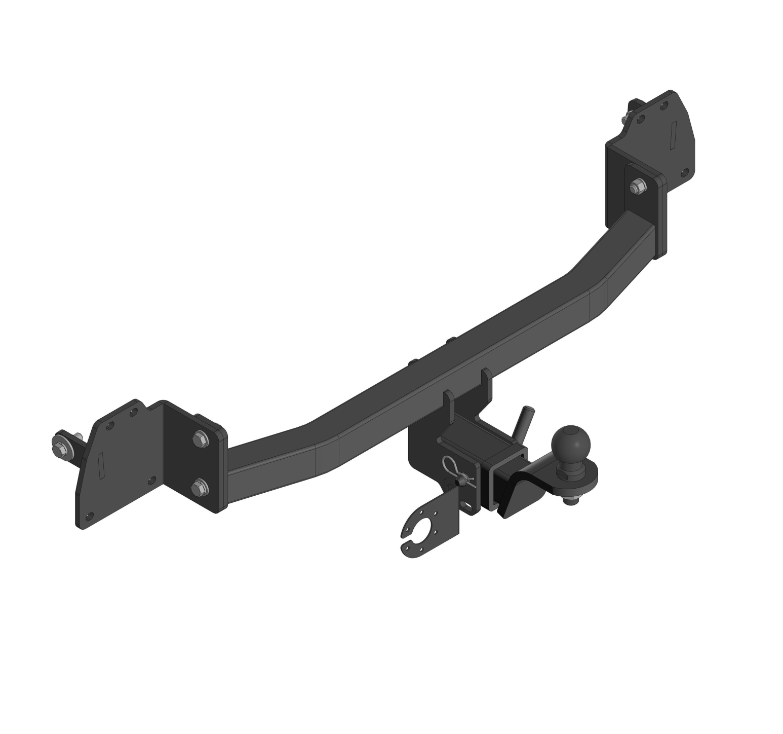 Фаркоп Уникар 18084A для Toyota Prius IV поколение 2015-2019, быстросъемный шар (тип Е)