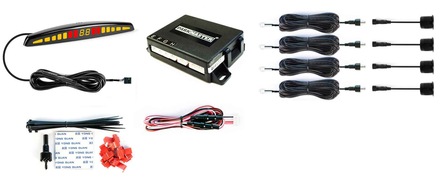 Парктроник Park Master 47F-4-A-Silver (4 датчика)