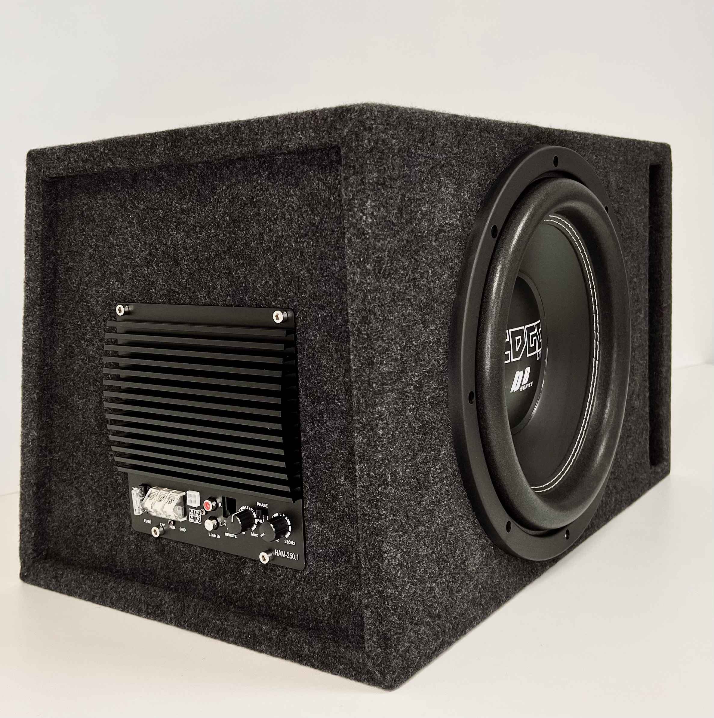 Hellion AWB-12/E12 с динамиком EDGE EDB12D2LITE-E0 активный сабвуфер