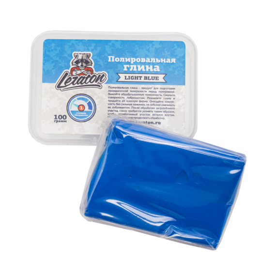 Неабразивная полировальная глина голубая LERATON CL1 100г.