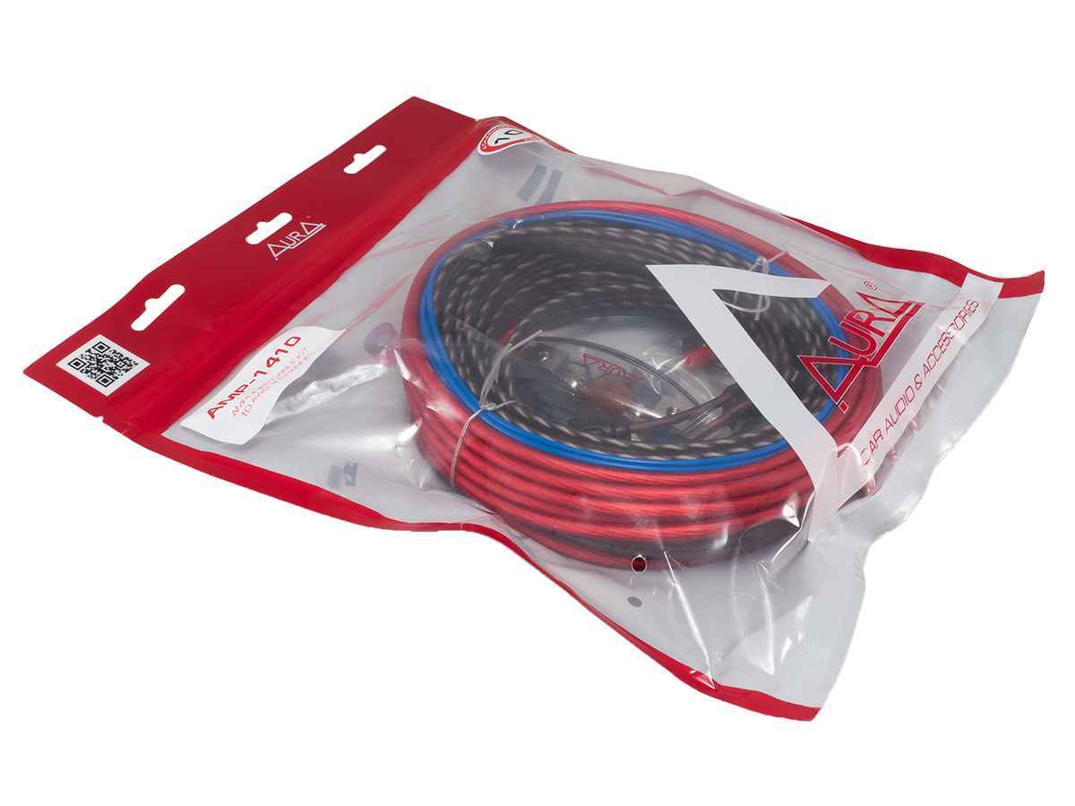 Aura AMP-1410 Комплект кабелей для усилителя 10 AWG Aura AMP-1410 Комплект кабелей для усилителя 10 AWG
