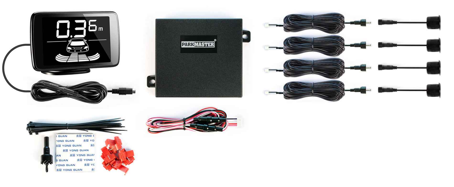 Парктроник Park Master 234-Black (4 датчика)