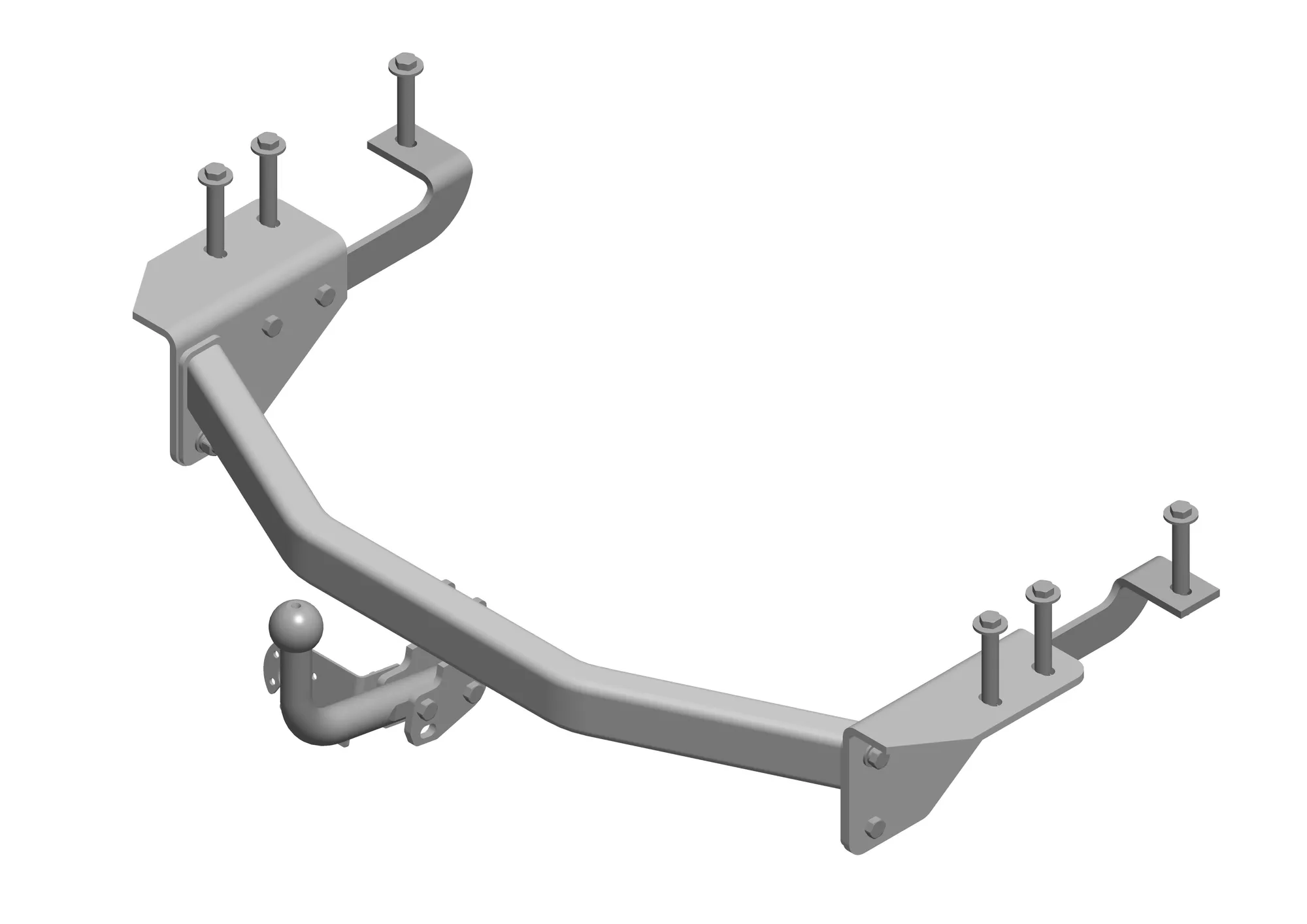 Фаркоп AvtoS TY 39 для Toyota Alphard 2008-2014, условно съемный шар (тип A)