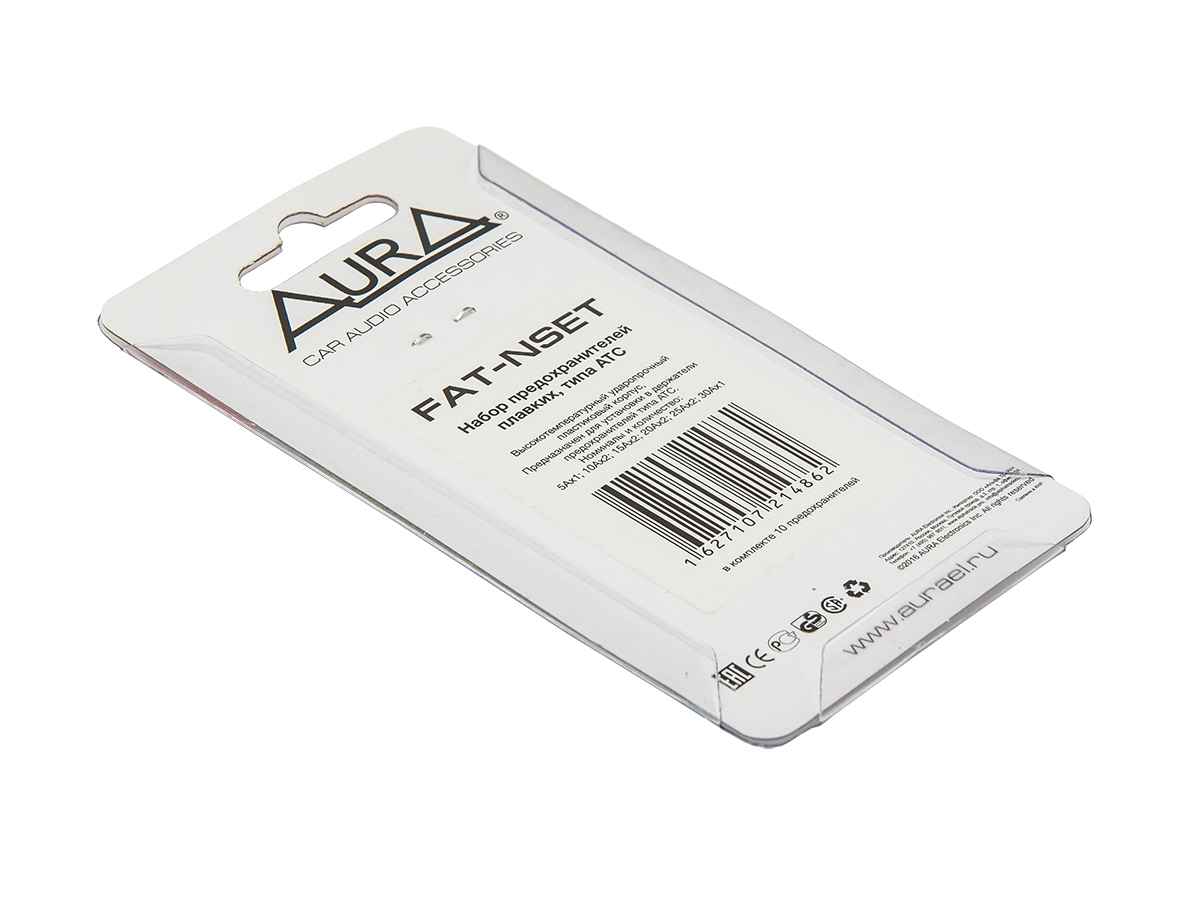 Aura FAT-NSET Набор предохранителей ATC, 5Ах1 10Aх2 15Ах2 20Ах2 25Ах2 30Ах1 Aura FAT-NSET Набор предохранителей ATC, 5Ах1 10Aх2 15Ах2 20Ах2 25Ах2 30Ах1
