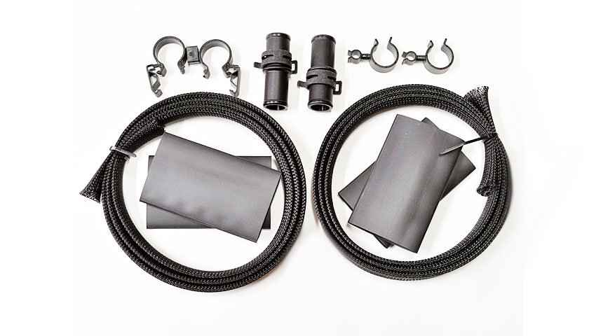 Комплект защитная оплетка шланга, термоусадки (синт. материал), TT-Evo