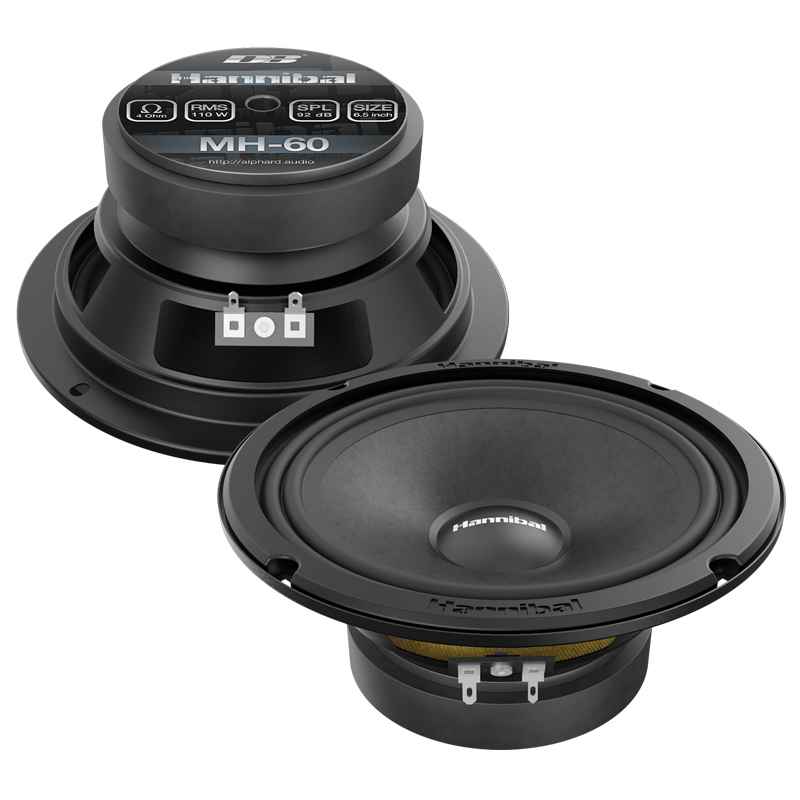 Alphard Hannibal MH-60, среднечастотные динамики