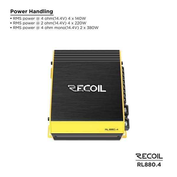 Recoil Audio RL880.4 усилитель Recoil Audio RL880.4 усилитель