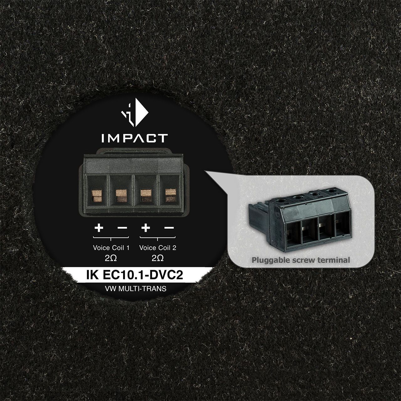 HELIX IK EC10.1-DVC2 – VW MULTI-TRANS, сабвуфер