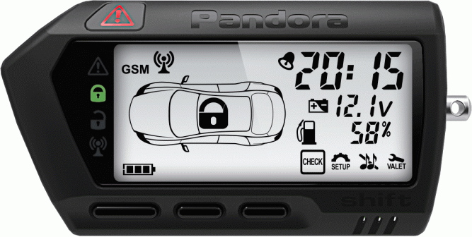 Брелок ЖК Pandora LCD DXL 705 Black