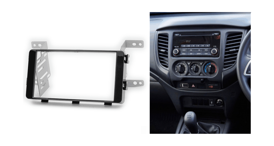 Переходная рамка для Mitsubishi Pajero Sport 15-> 2DIN