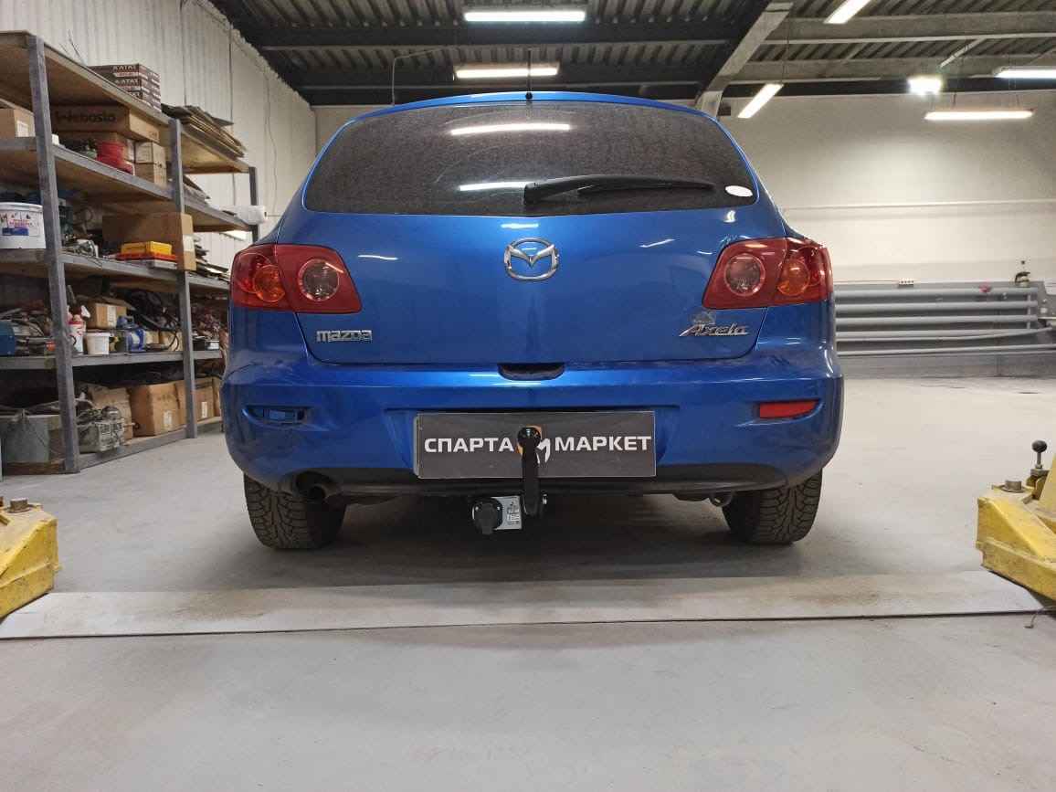 Фаркоп Leader Plus M303-A для Mazda 3 (BK) седан 2004-2008, условно съемный шар (тип A)