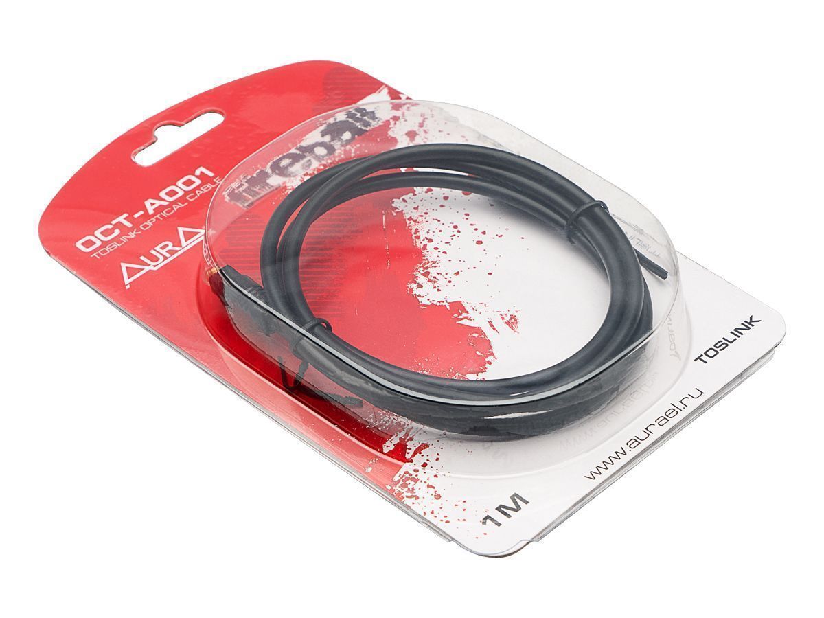 Aura OCT-A001 кабель оптический Toslink-Toslink, 1 метр