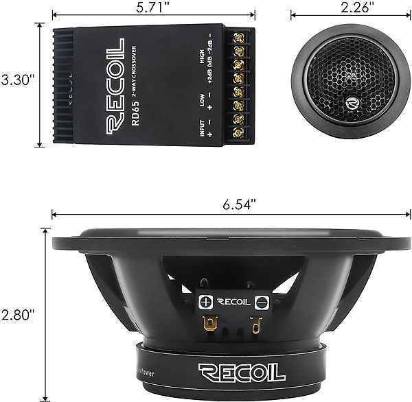Recoil Audio Gray RD65, компонентная акустическая система Recoil Audio Gray RD65, компонентная акустическая система