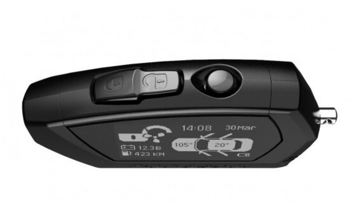 Брелок LCD D027 black