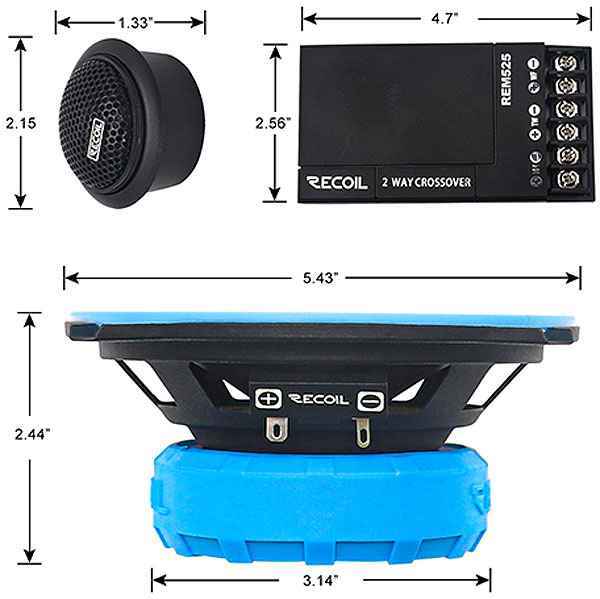Recoil Audio Blue REM-525