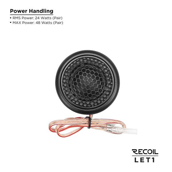 Recoil Audio LET1, высокочастотные динамики