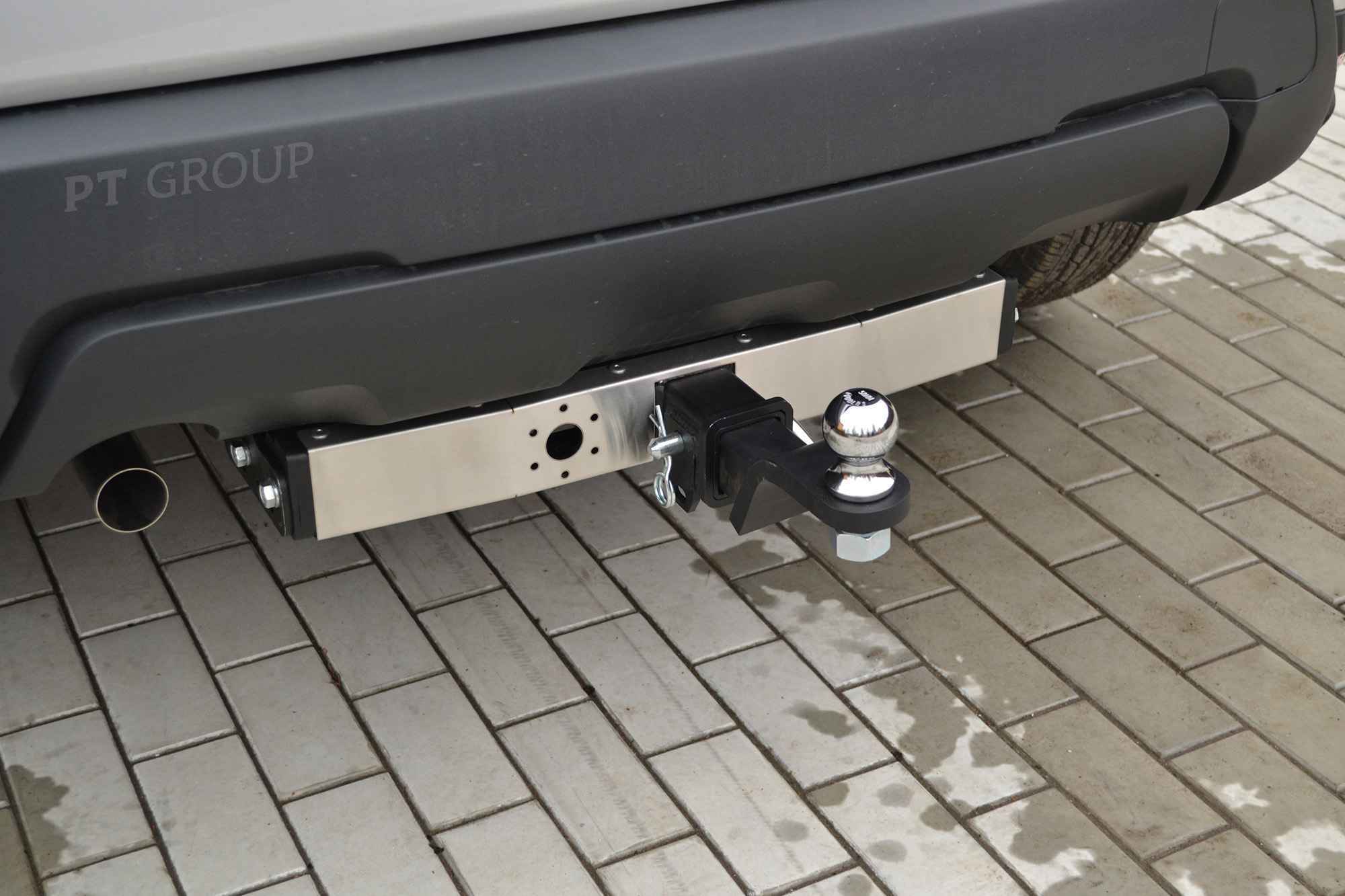 Фаркоп ПТ ГРУПП RDU-21-991124.00 для Renault Duster 2021-... с нерж.накладкой, быстросъемный шар (ти