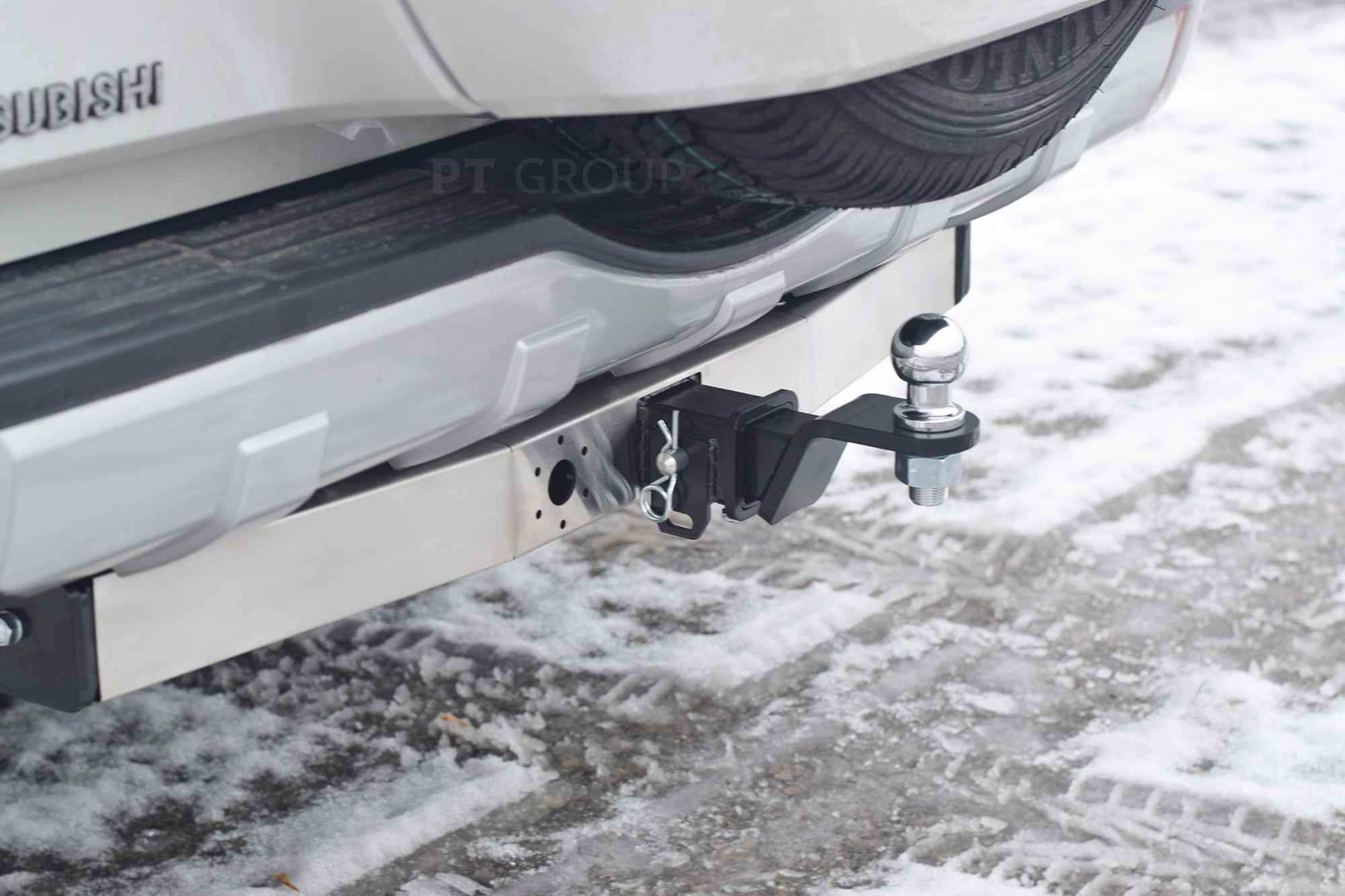 Фаркоп ПТ ГРУПП MPJ-99-991124.00 для Mitsubishi Pajero 1999-... с нерж накладкой, быстросъемный шар