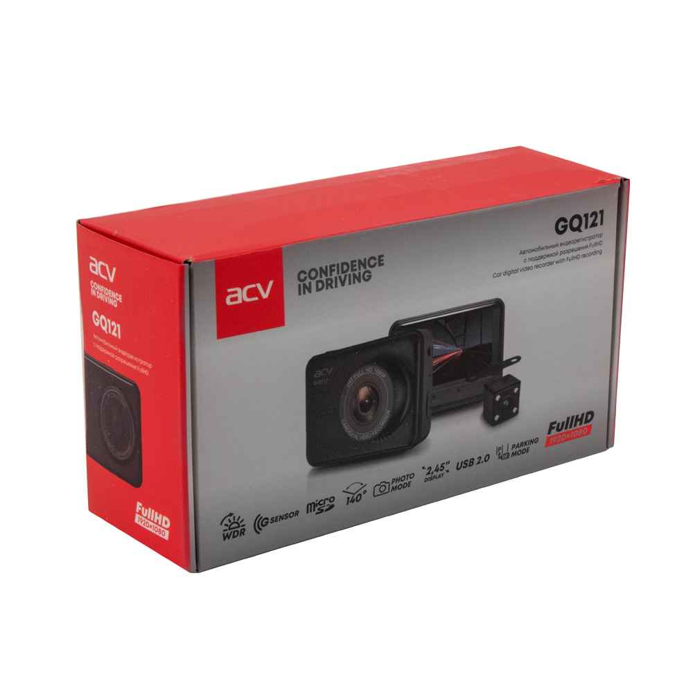 Видеорегистратор ACV GQ121 двухканальный