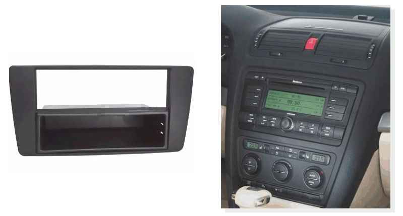 Переходная рамка для Skoda Octavia 04-> 1-2DIN с карманом