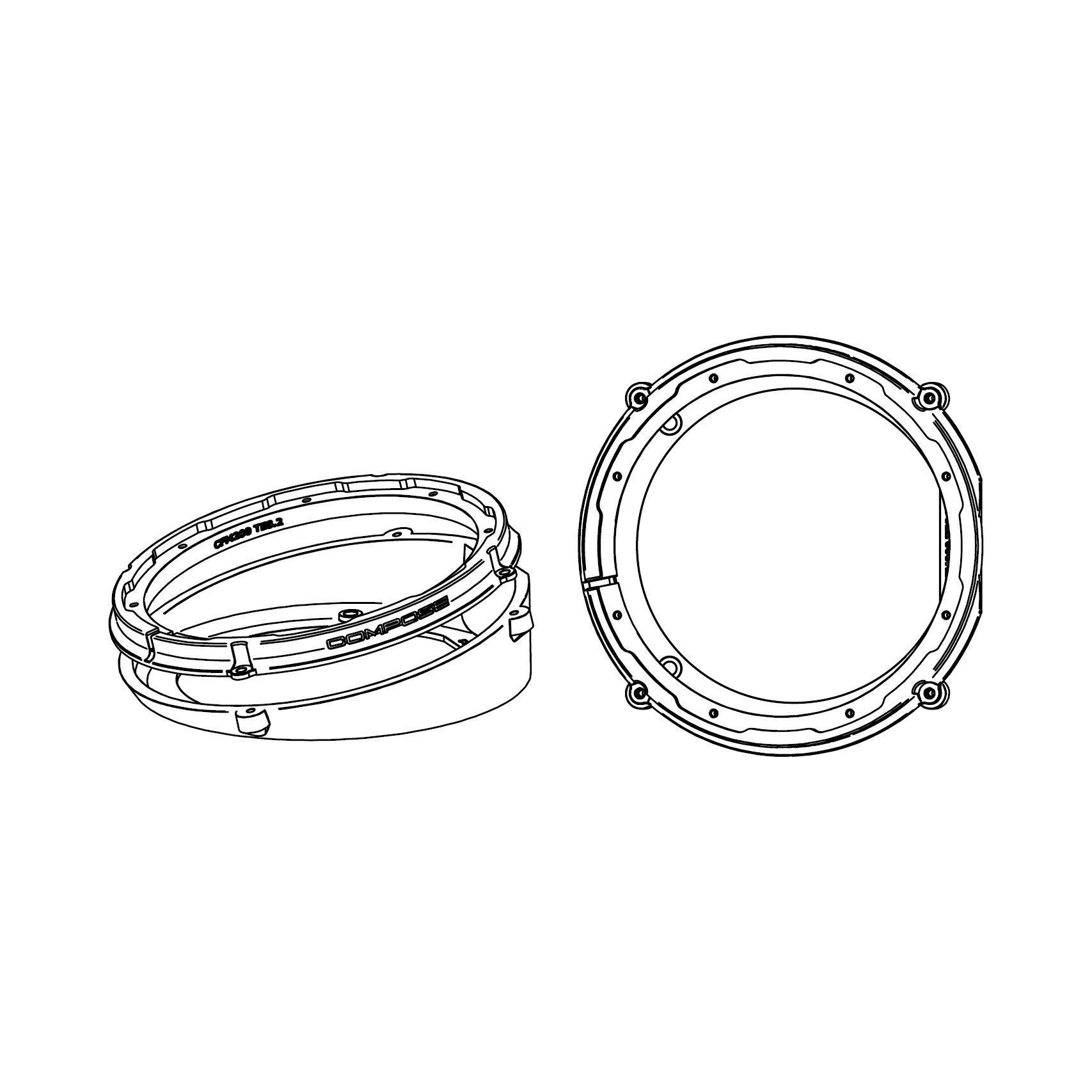HELIX CFMK200 TES.2 (FDM) монтажные кольца