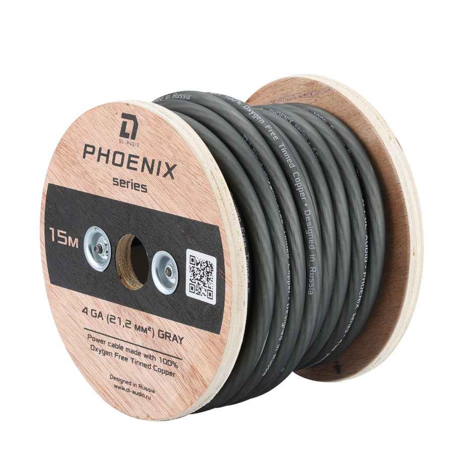 DL Audio Phoenix Power Cable 4 Ga Gray силовой кабель