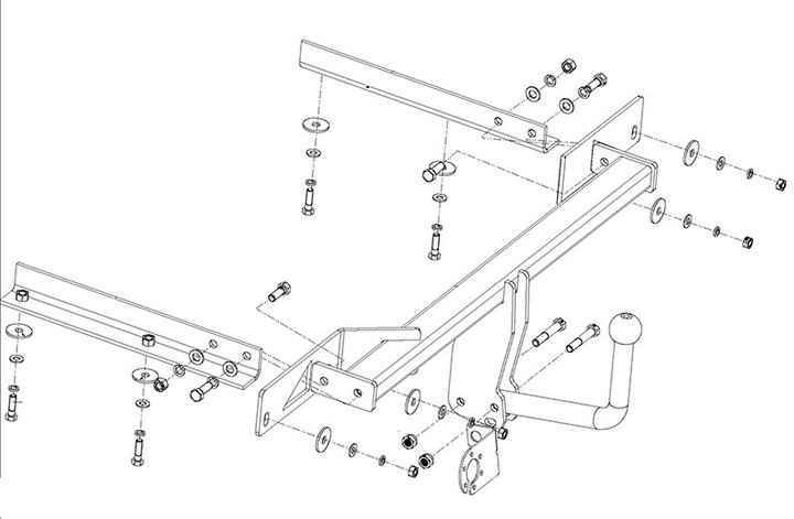 Фаркоп AvtoS OP 05 для Opel Astra J хэтчбэк 2009-2015, условно съемный шар (тип A)