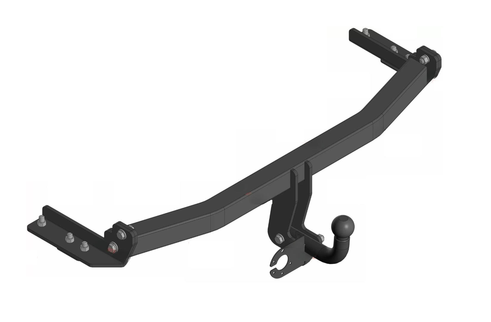 Фаркоп Уникар 11173F для Honda  Fit 2001-2007, условно съемный шар (тип А)