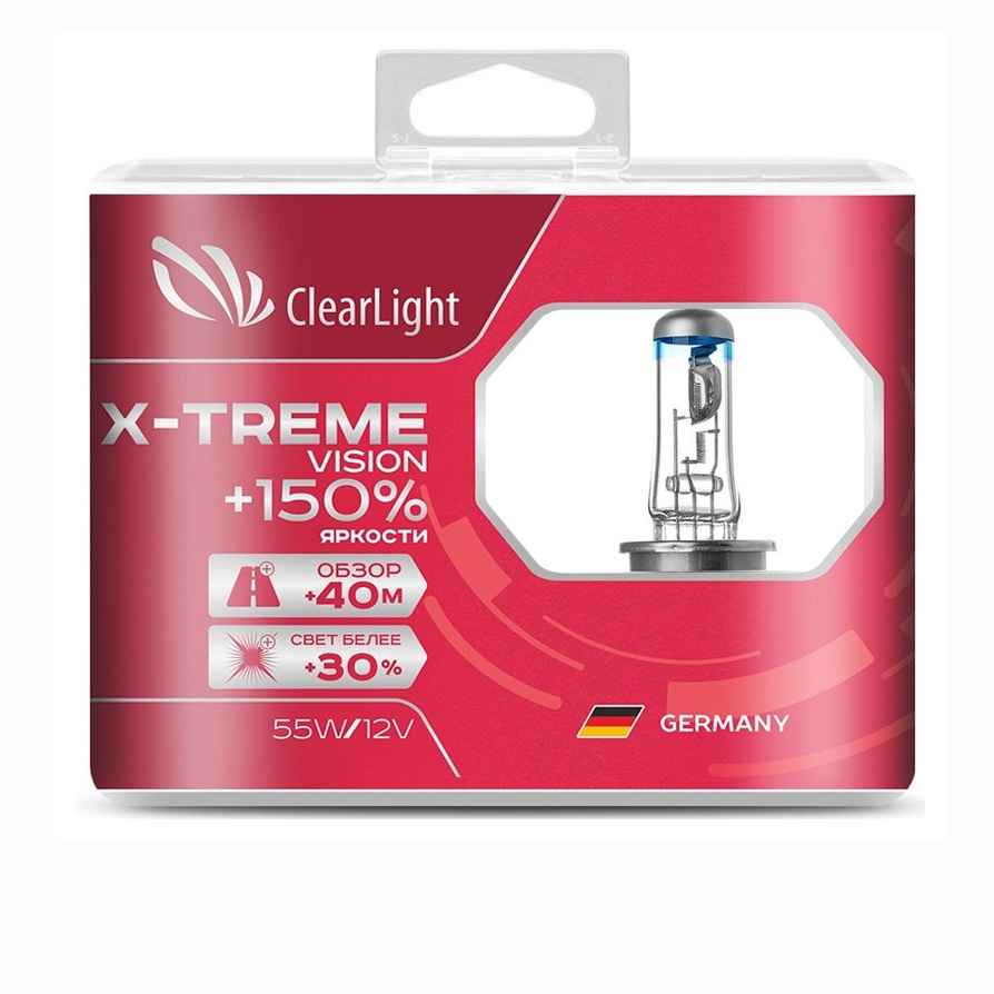 Clearlight Лампа HB3 12V-65W X-treme Vision +150% Light (2шт) Clearlight Лампа HB3 12V-65W X-treme Vision +150% Light (2шт)