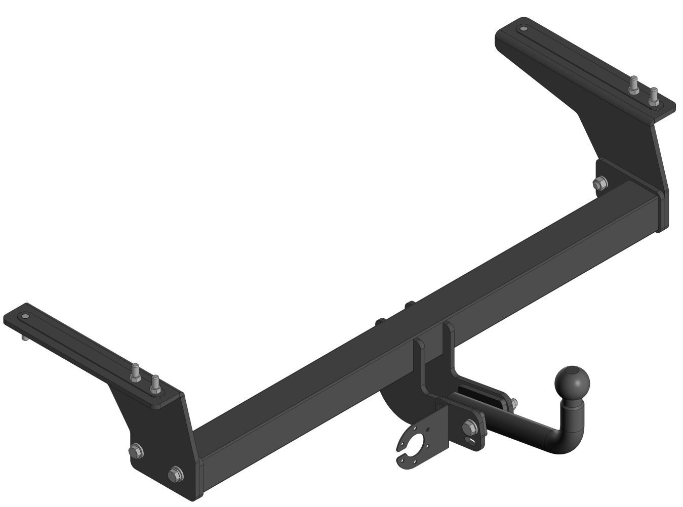 Фаркоп Уникар 10122A для Haval F7, Haval F7x 2019-..., условно съемный шар (тип А)