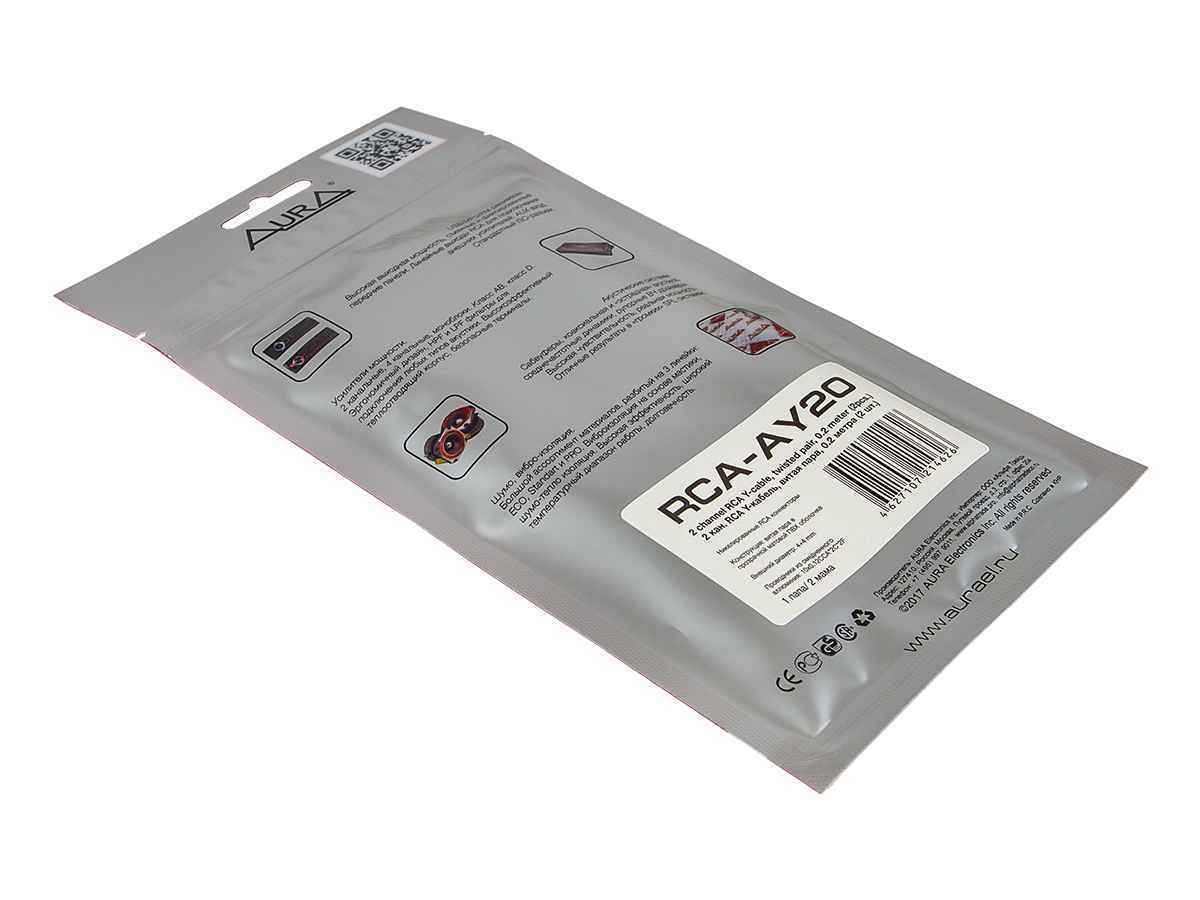 Aura RCA-AY20MKII RCA Y-коннектор Aura RCA-AY20MKII RCA Y-коннектор