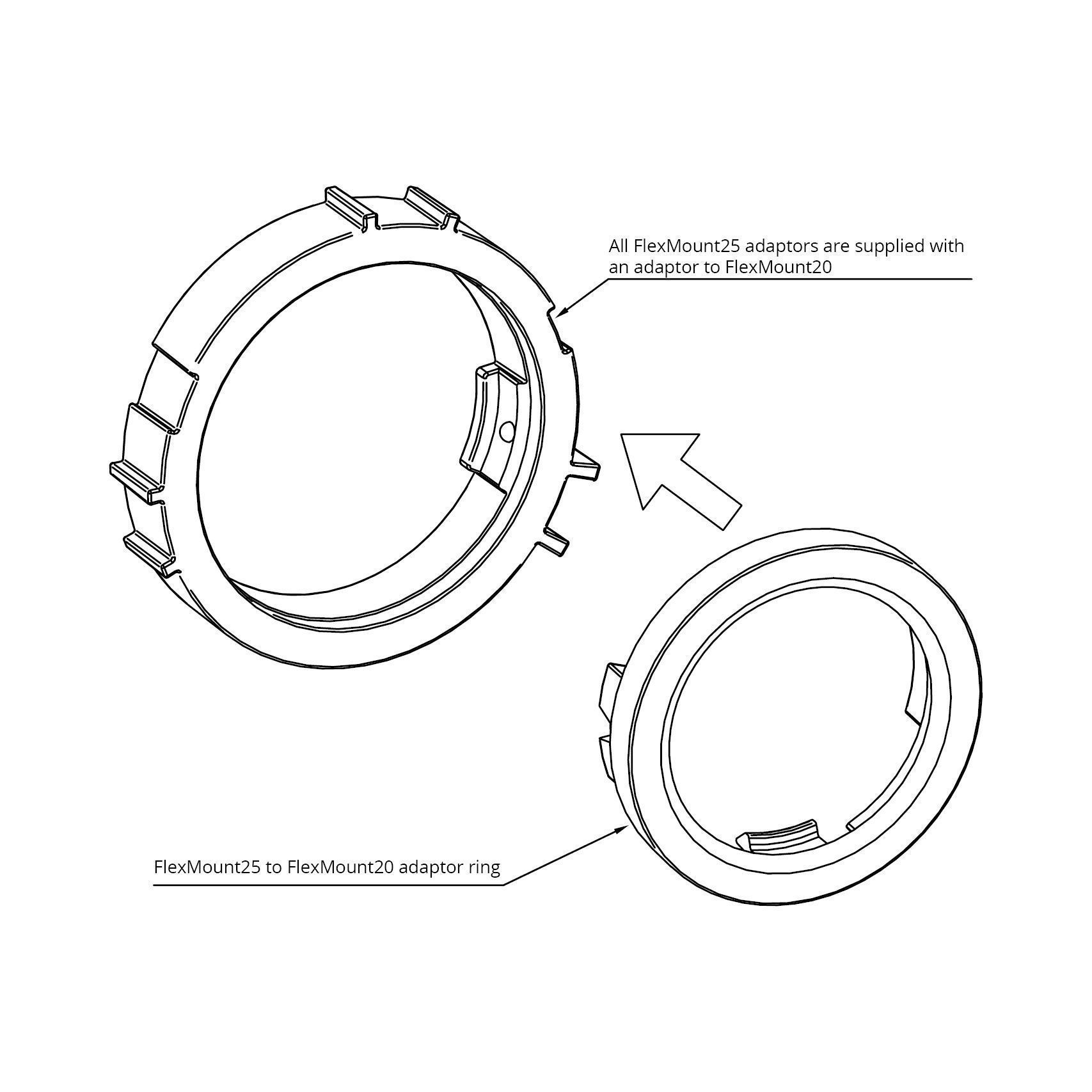HELIX CFMK25 AUD.3 монтажные кольца