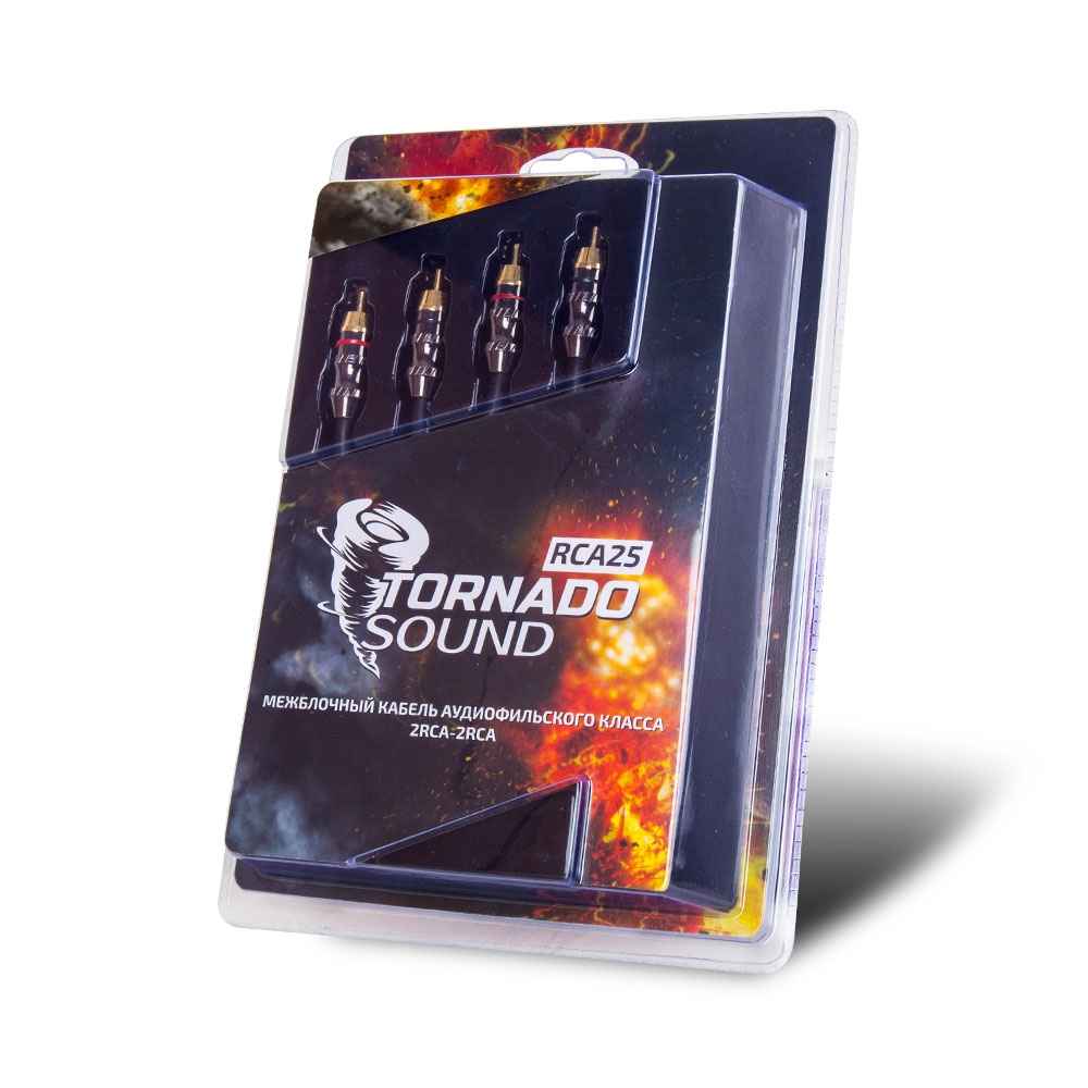 Kicx Tornado Sound RCA25 межблочный кабель