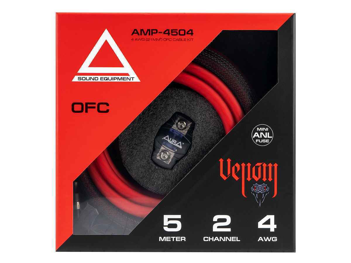 Aura AMP-4504 комплект кабелей для усилителя Aura AMP-4504 комплект кабелей для усилителя