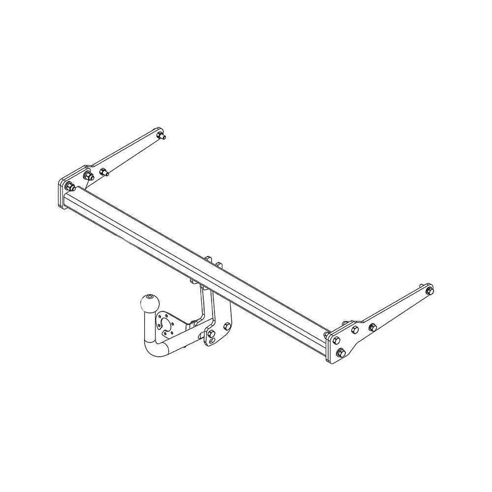 Фаркоп AvtoS SZ 12 для Suzuki SX4 S-cross (2013-...)/ Vitara (2015-...), условно съемный шар (тип A)