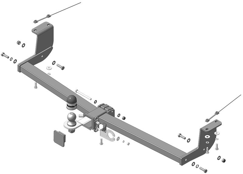 Фаркоп 90803-E Motodor для Honda Stepwgn 2015-2022