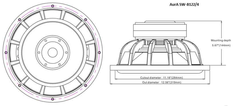 Aura SW-B122 сабвуфер