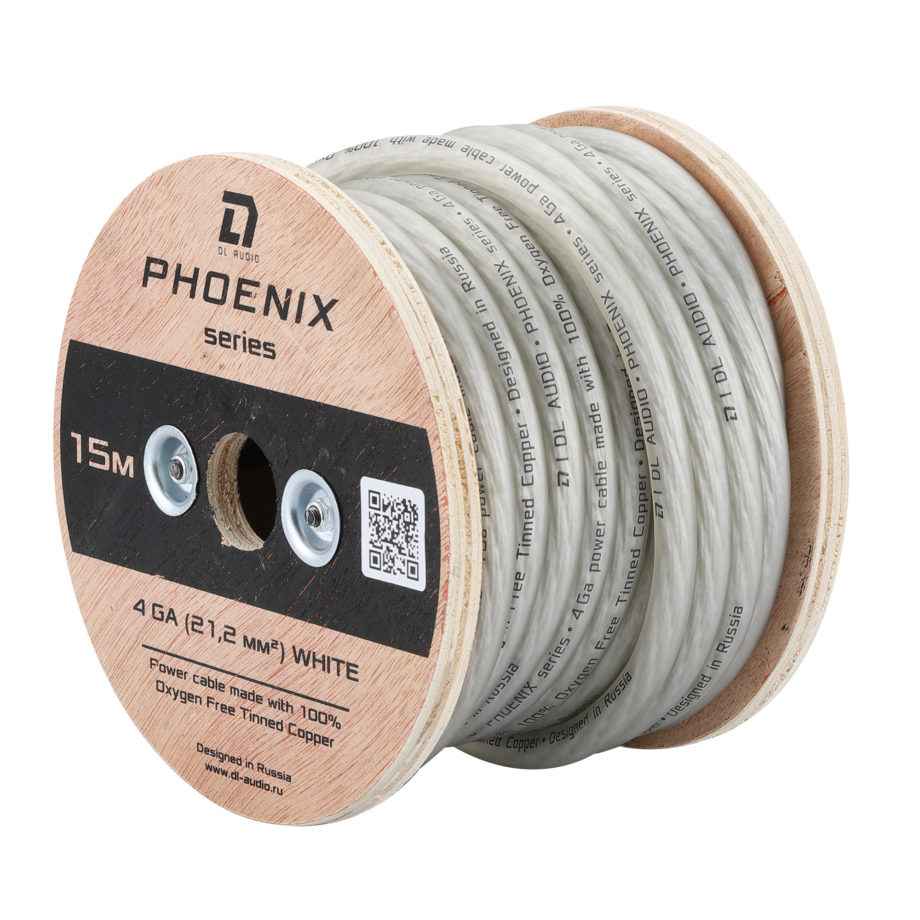 DL Audio Phoenix Power Cable 4 Ga White силовой кабель