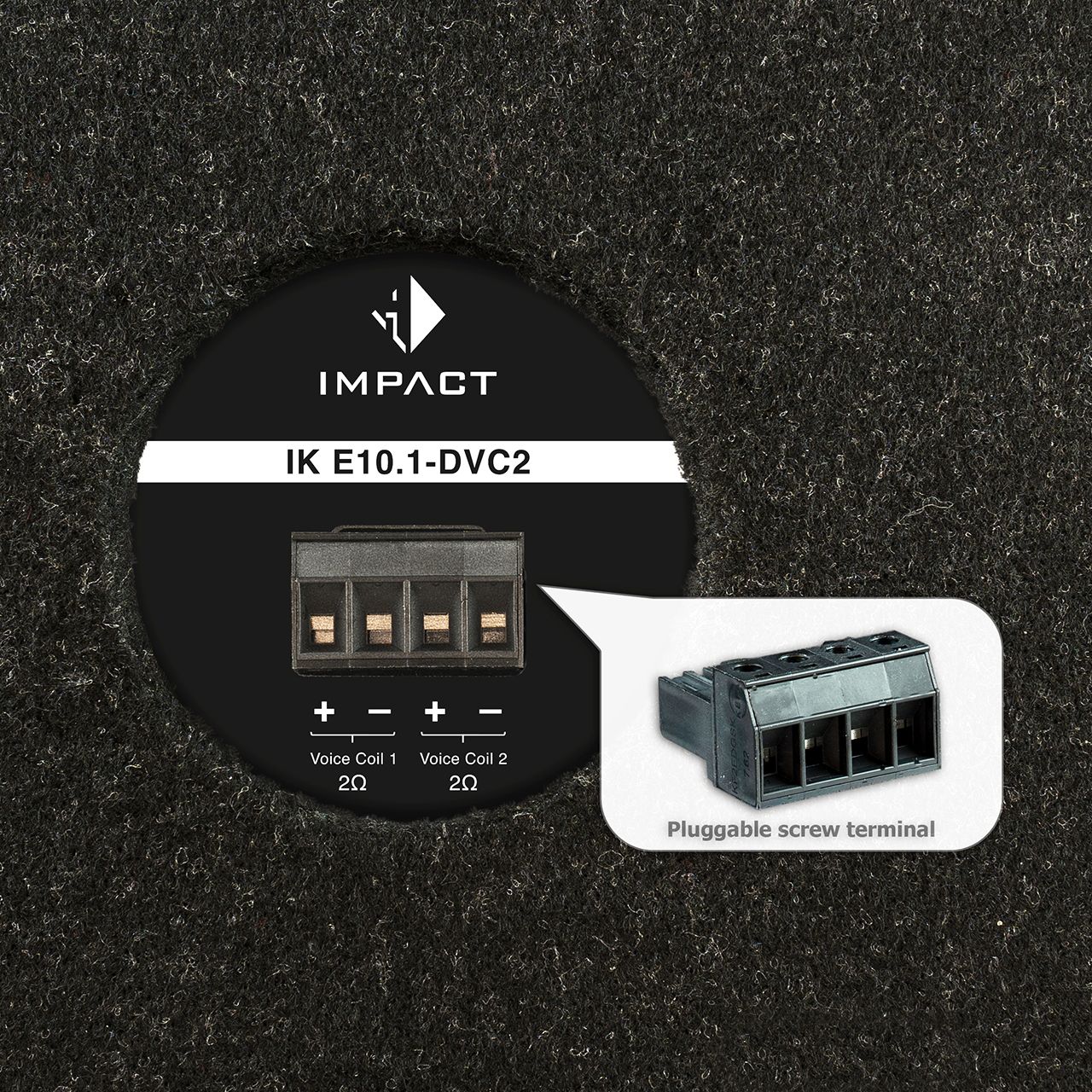 HELIX IK E10.1 DVC2 - 2х2 Ом, сабвуфер (K331016)