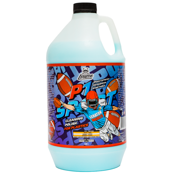 Очиститель-полироль пластика LERATON P1 SPORT 3,8л.