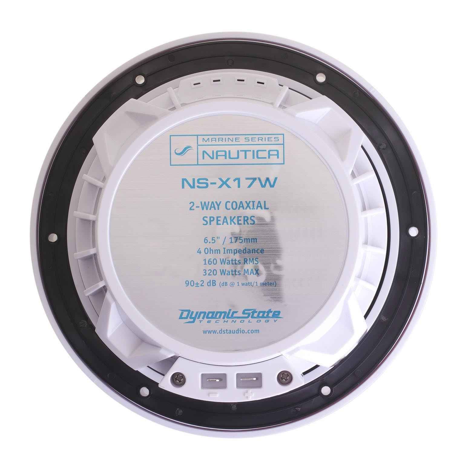 Dynamic State NAUTICA NS-X17W White, коаксиальная акустическая система Dynamic State NAUTICA NS-X17W White, коаксиальная акустическая система