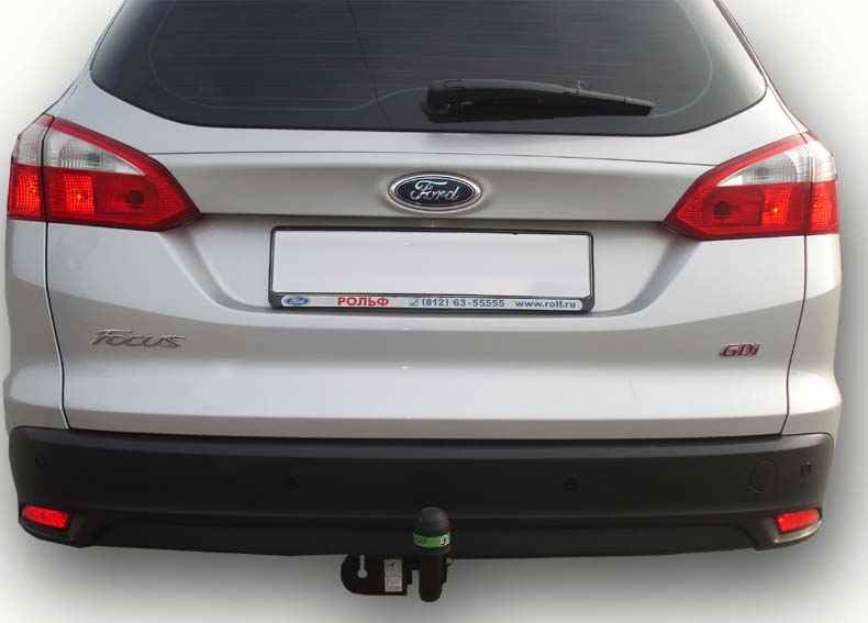 Фаркоп Leader Plus F119-A для Ford Focus 3 универсал 2011-..., условно съемный шар (тип A)