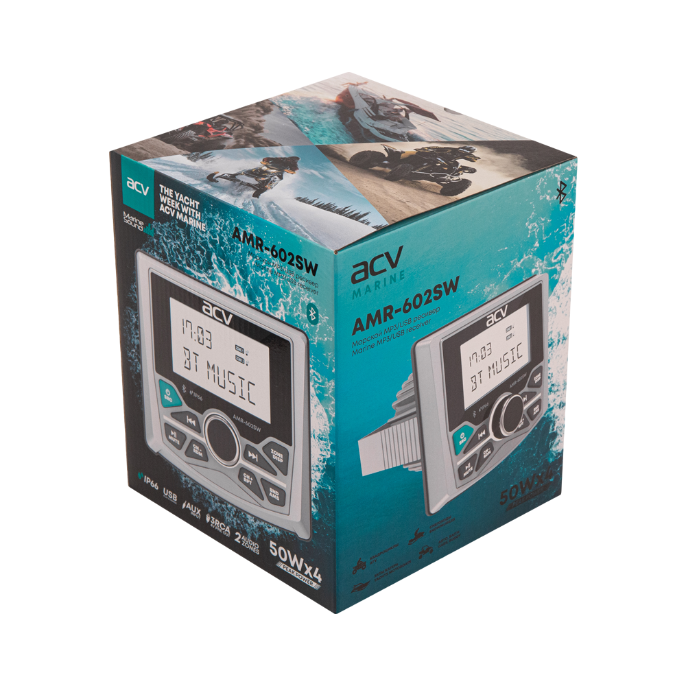 ACV AMR-602SW магнитола для водного транспорта
