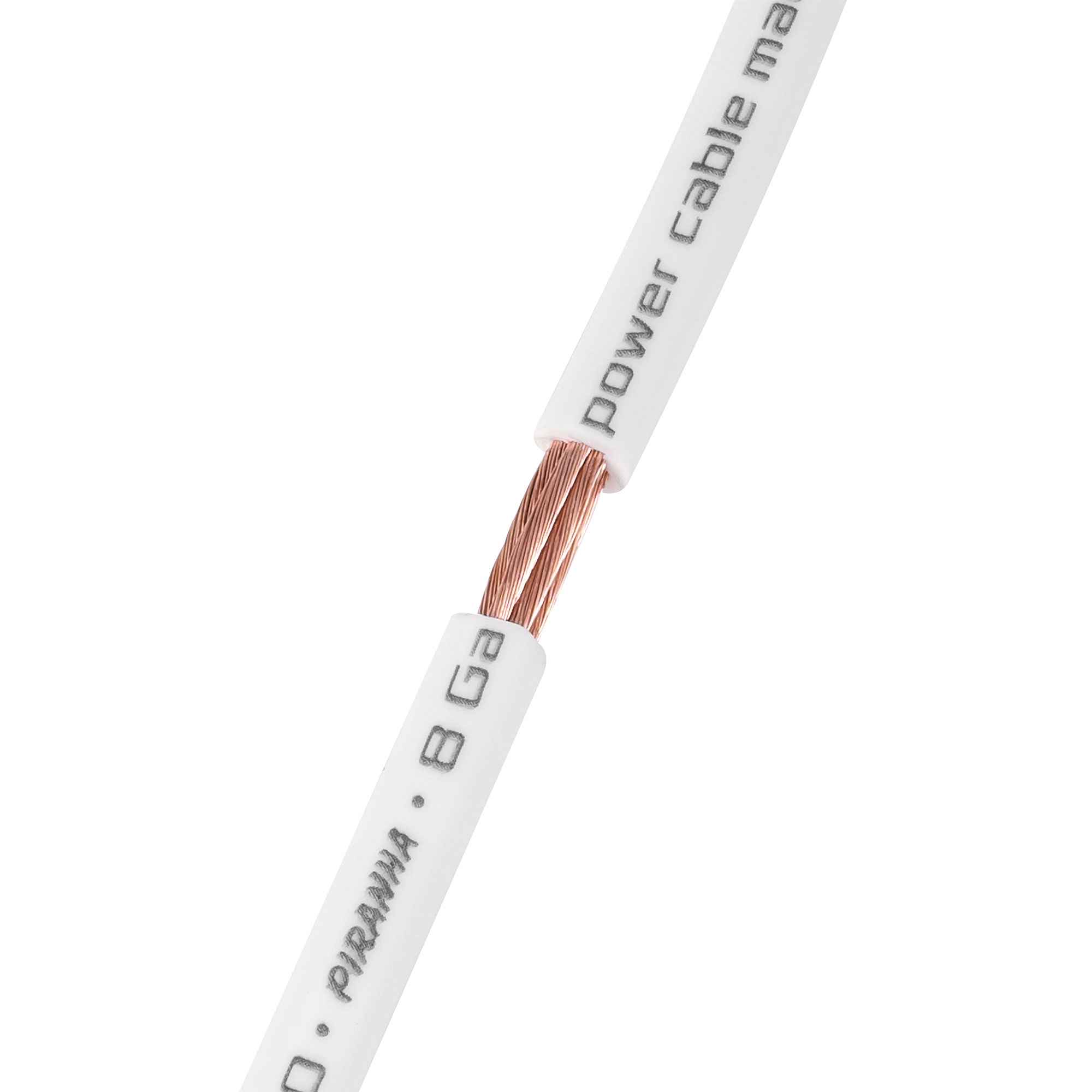 DL Audio Piranha Power Cable 8 Ga White DL Audio Piranha Power Cable 8 Ga White