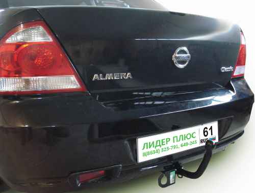 Фаркоп Leader Plus N110-A для Almera Classic (B10) 2006-2012, условно съемный шар (тип A)