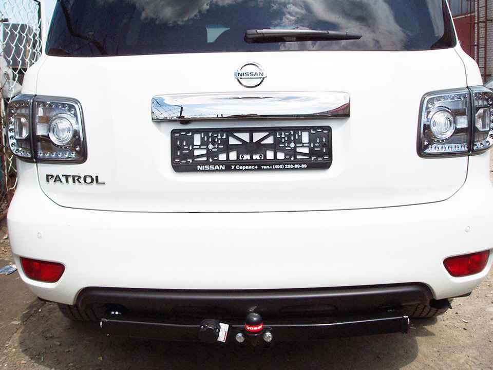Фаркоп AvtoS NS 31 для Nissan Patrol 2010-2013, 2014-..., условно съемный шар (тип F)