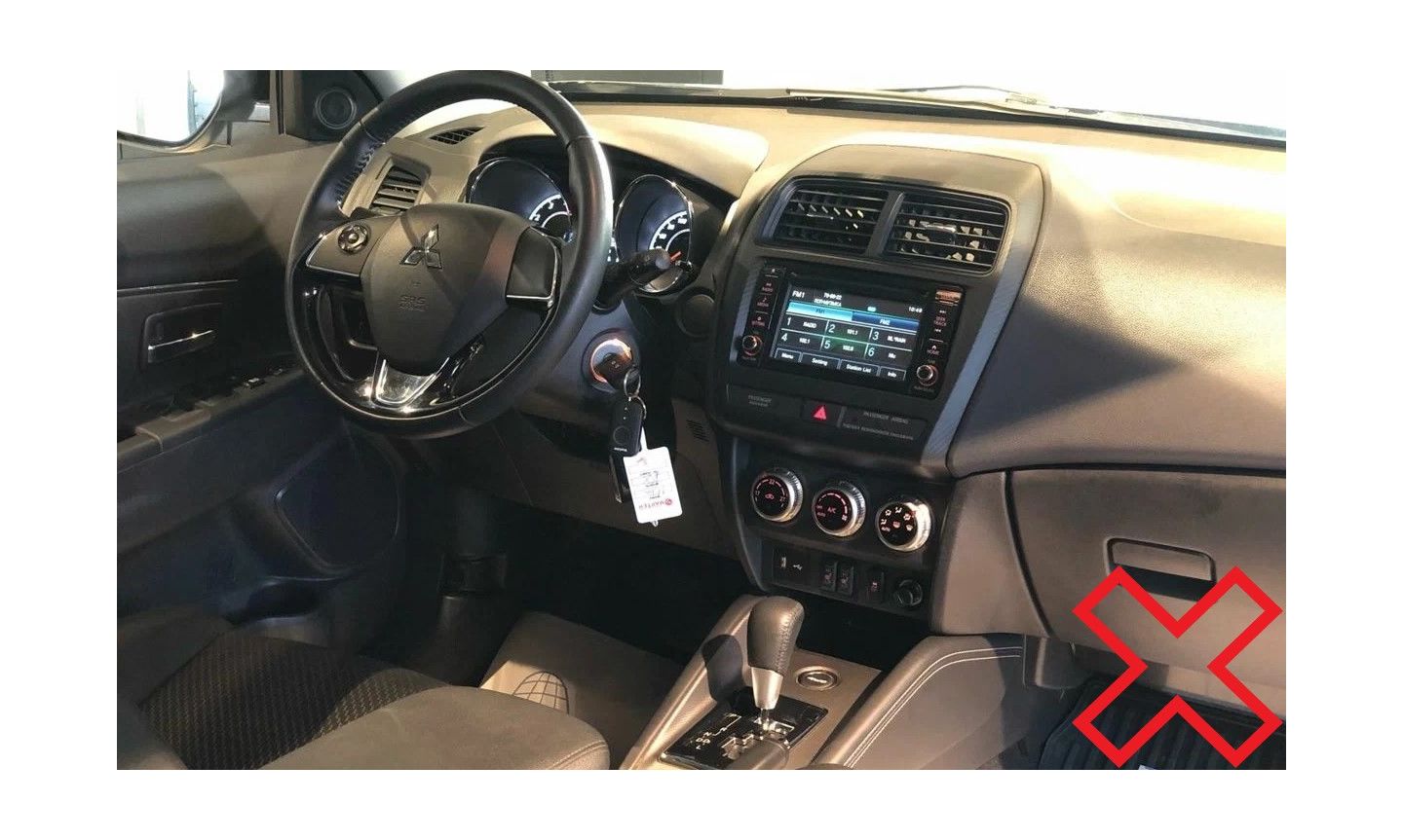 Рамка MI077T в Mitsubishi ASX 2020+ 10