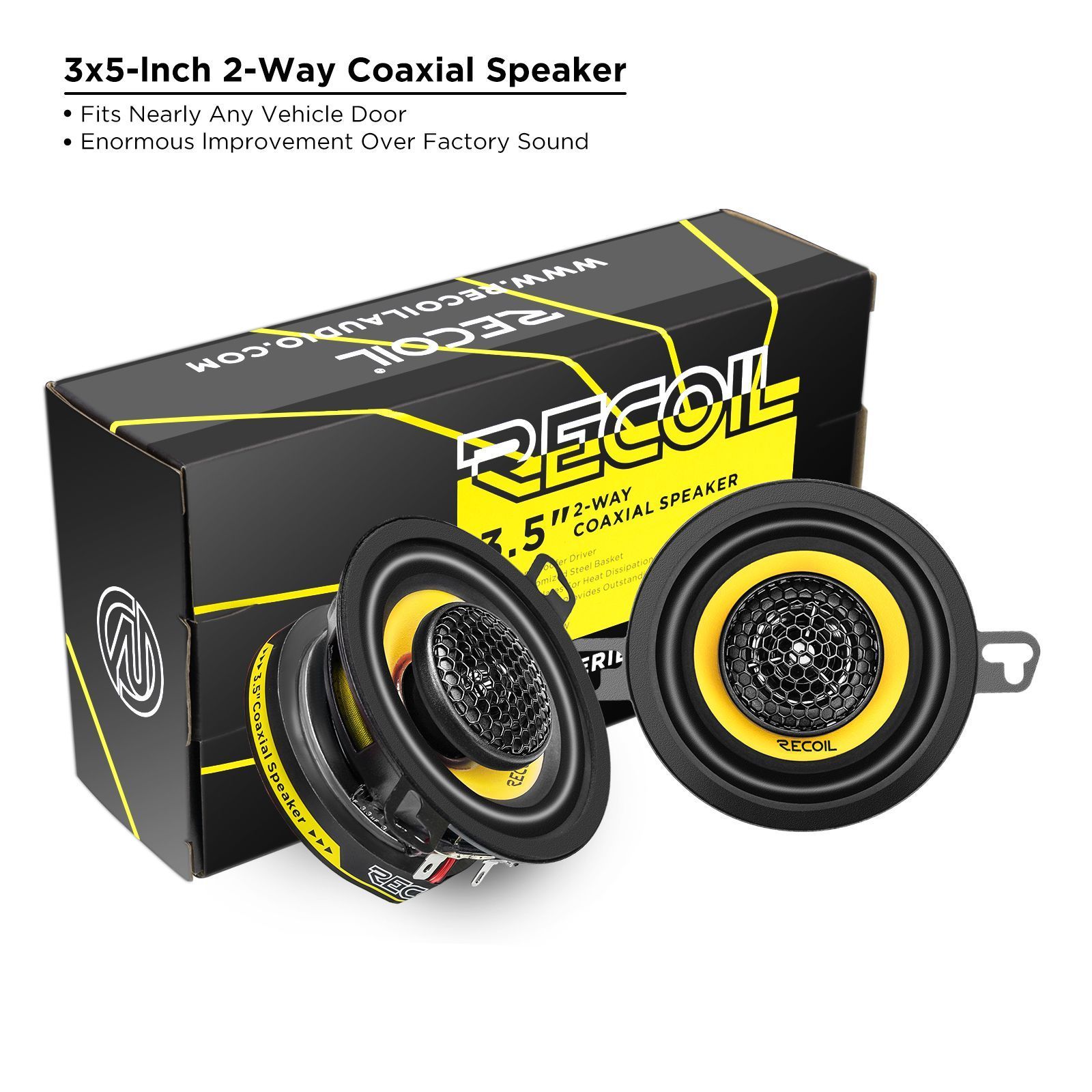Recoil Audio Yellow RLX352, коаксиальные динамики Recoil Audio Yellow RLX352, коаксиальные динамики