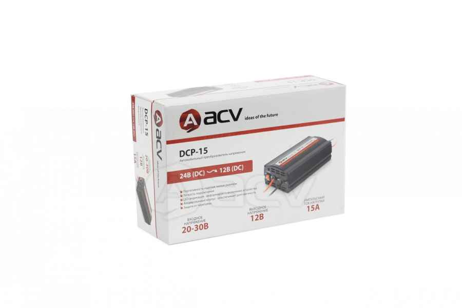 Преобразователь напряжения 24-12В ACV DCP-15